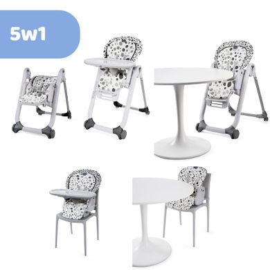 Chicco, Polly Progres5, krzesełko do karmienia 5w1, Anthracite