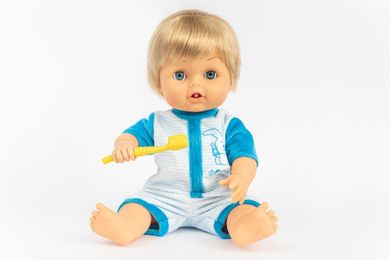 Cicciobello, lalka myje ząbki, lalka interaktywna, 35 cm