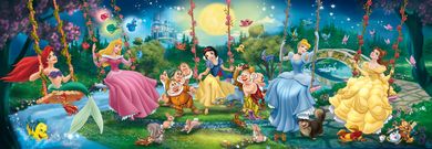 Clementoni, Księżniczki Disneya, Panorama, puzzle, 1000 elementów