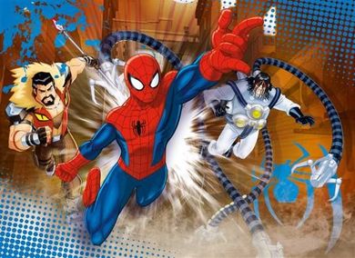 Clementoni, Spider-Man, puzzle 4w1, zestaw, 360 elementów
