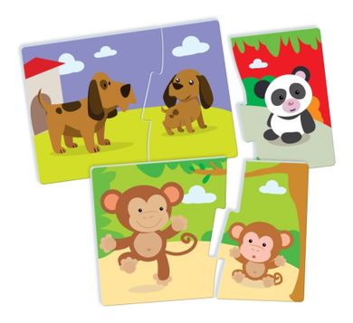 Clementoni, Uczę się bawiąc, Mamy i ich dzieci, puzzle edukacyjne
