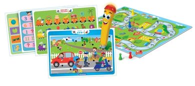 Clementoni, Uczę się bawiąc, Mówiące pióro, 1000 pytań, gra edukacyjna