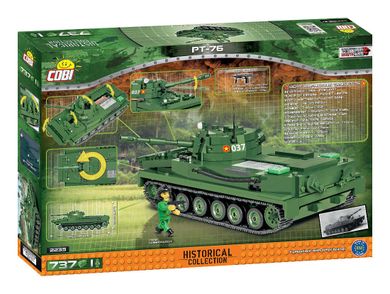 Cobi, Historical Collection, Wojna w Wietnamie, Czołg pływający PT-76, klocki, 737 elementów