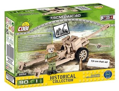 Cobi, Historical Collection WW II, Armata PAK 40, klocki, 90 elementów