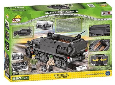 Cobi, Historical Collection, WWII Transporter SD.KFZ. 251/1 AUSF.A, 592 klocki