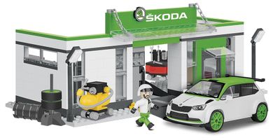 Cobi, Skoda Fabia R5, Racing Garage, stacja kontroli pojazdu, zestaw, 535 elementów