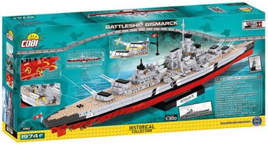 Cobi, Small Army, World of Warships, Battleship Bismarck, klocki, 1974 elementy