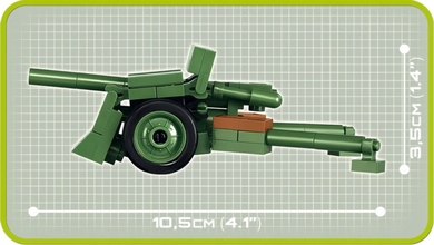 Cobi, Small Army, WWII 37mm wz.36 Bofors, klocki, 70 elementów
