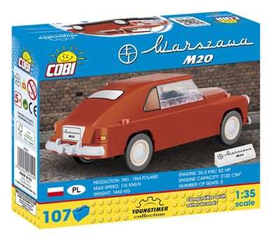 Cobi, Youngtimer, Warszawa M20, klocki, 107 elementów