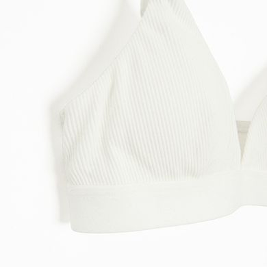 Cool Club, Biustonosz dziewczęcy, prążkowany, biały