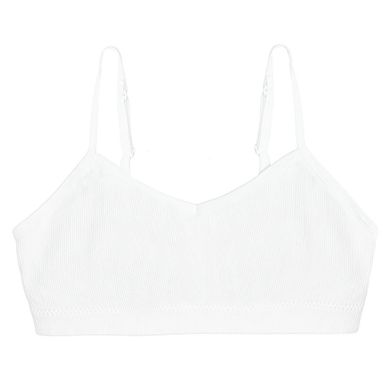 Cool Club, Biustonosz dziewczęcy, prążkowany, biały, mikrofibra, zestaw, 2 szt.