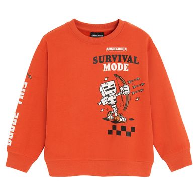 Cool Club, Bluza chłopięca, ceglana, Minecraft