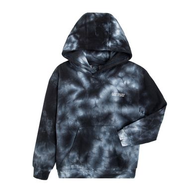 Cool Club, Bluza chłopięca z kapturem, czarno-szara, tie dye