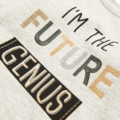 Cool Club, Bluza dziewczęca, szara, I'm the future genius
