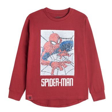 Cool Club, Bluzka chłopięca z długim rękawem, czerwona, Spider-Man