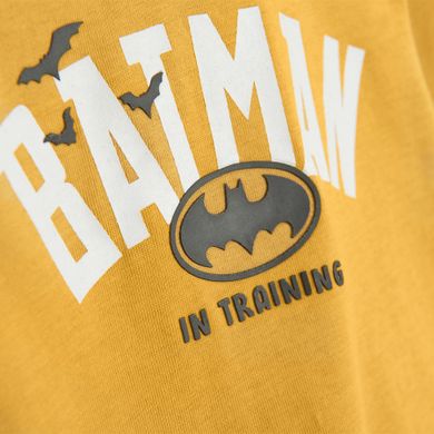 Cool Club, Bluzka chłopięca z długim rękawem, musztardowa, Batman