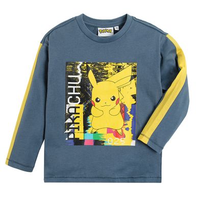 Cool Club, Bluzka chłopięca z długim rękawem, niebieska, Pokemon, Pikachu