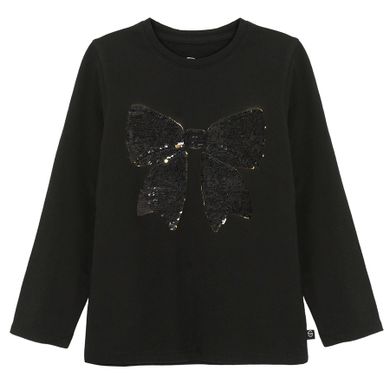 Cool Club, Bluzka dziewczęca z długim rękawem, czarna