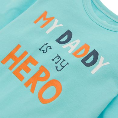 Cool Club, Body chłopięce z długim rękawem, niebieskie, My Daddy is my Hero