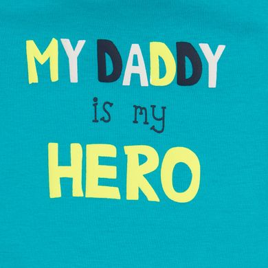 Cool Club, Body chłopięce z krótkim rękawem, slogany, My Daddy Is My Hero