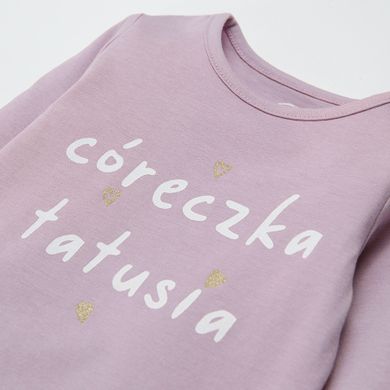 Cool Club, Body dziewczęce z długim rękawem, jasnofioletowe, Córeczka tatusia
