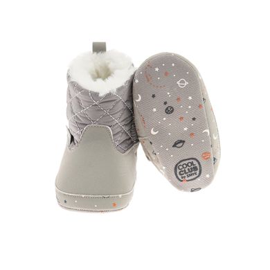 Cool Club, Buty niemowlęce, niechodki, szare, ocieplane