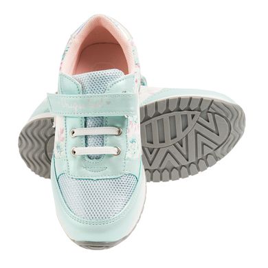 Cool Club, Buty sportowe dziewczęce, kwiaty, turkusowe