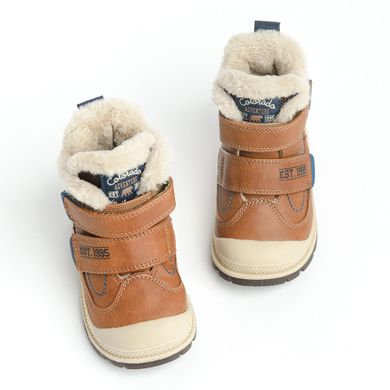 Cool Club, Buty zimowe chłopięce, pachnące, brązowe, Zdrowa Stopa, ocieplane, podeszwa Bio-Protect