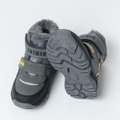 Cool Club, Buty zimowe chłopięce, szare, ocieplane, Batman