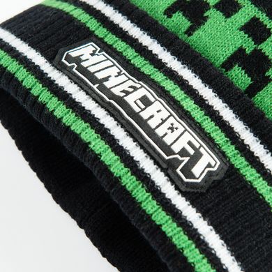 Cool Club, Czapka chłopięca, czarna, Minecraft