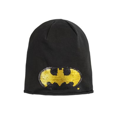Cool Club, Czapka chłopięca, odwracane cekiny, czarna, Batman