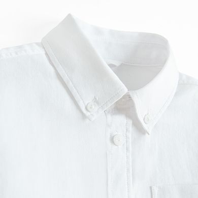 Cool Club, Koszula chłopięca z długim rękawem, regular, biała