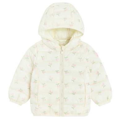 Cool Club, Kurtka dziewczęca z kapturem, ecru