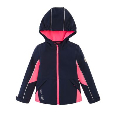 Cool Club, Kurtka softshell dziewczęca z kapturem, granatowa