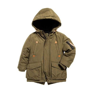 Cool Club, Kurtka zimowa chłopięca z kapturem, khaki, parka