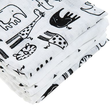 Cool Club, Pieluchy tetrowe niemowlęce, białe, 70-70 cm, zestaw, 5 szt.