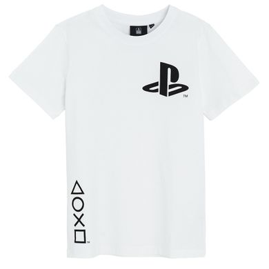 Cool Club, Piżama chłopięca, biało-niebieska, PlayStation