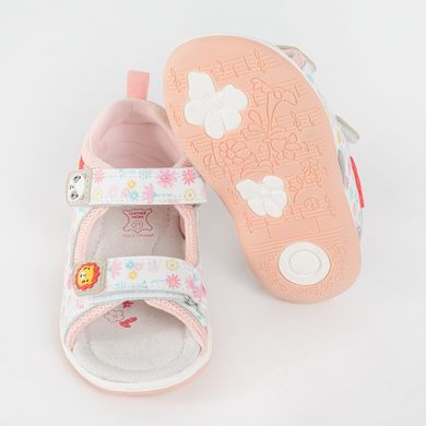 Cool Club, Sandały dziewczęce, pachnące, biało-różowe, skórzana wkładka, Fisher-Price