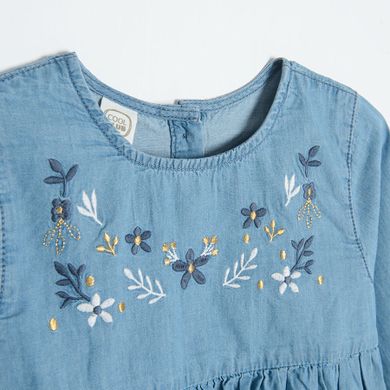 Cool Club, Sukienka jeansowa dziewczęca z długim rękawem, denim