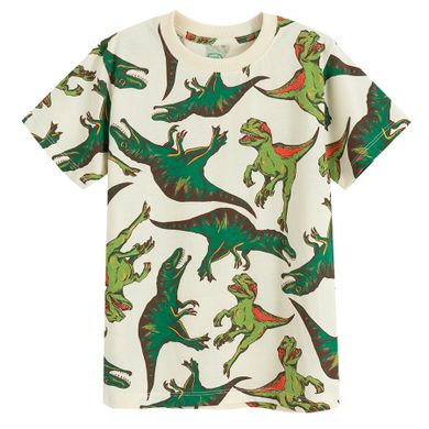 Cool Club, T-shirt chłopięcy, beżowy