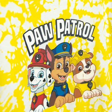 Cool Club, T-shirt chłopięcy, biało-żółty, Psi Patrol