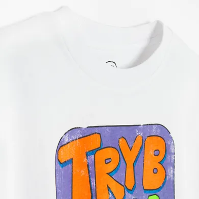 Cool Club, T-shirt chłopięcy, biały