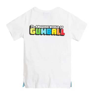 Cool Club, T-shirt chłopięcy, biały, Gumball