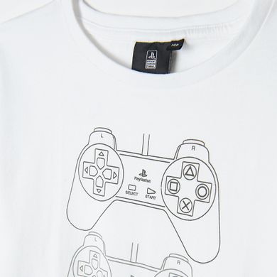 Cool Club, T-shirt chłopięcy, biały, PlayStation