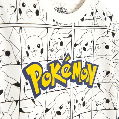 Cool Club, T-shirt chłopięcy, biały, Pokemon