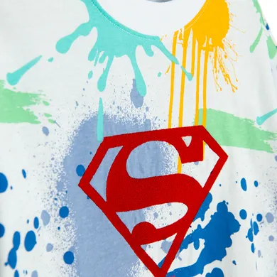 Cool Club, T-shirt chłopięcy, biały, Superman