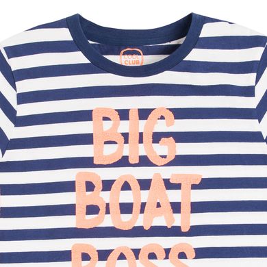 Cool Club, T-shirt chłopięcy, Big Boat Boss, paski