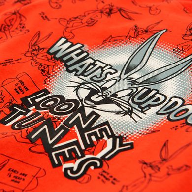 Cool Club, T-shirt chłopięcy, czerwony, Looney Tunes, Królik Bugs