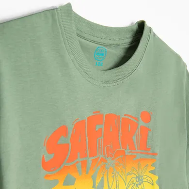Cool Club, T-shirt chłopięcy, khaki