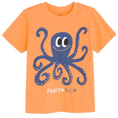 Cool Club, T-shirt chłopięcy, pomarańczowy